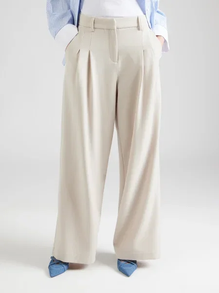 MSCH COPENHAGEN Pantaloni cutați Henrika deschis bej
