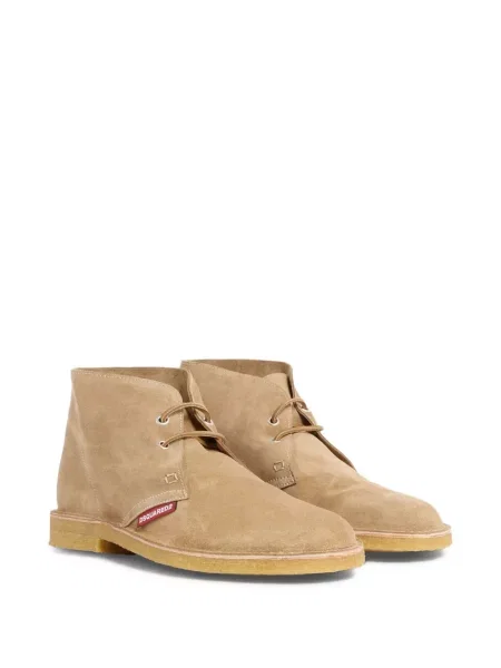 Botine Dsquared2 cu șireturi din dantelă