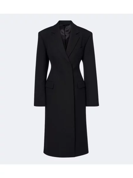 Palton Acne Studios de lână negru