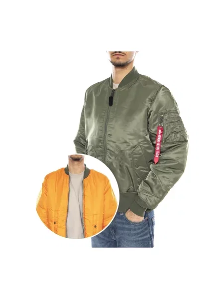 Alpha Industries kurtka bomber przejściowa zielony