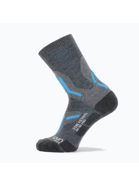 Skarpety Uyn Trekking Merino Mid mid grey/turquoise szare