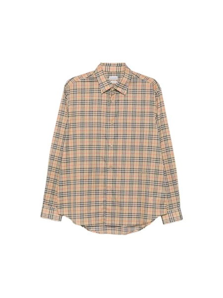Koszula Burberry w kratę beżowa