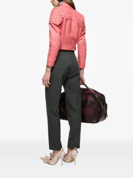 Pantaloni Acne Studios de lână verde