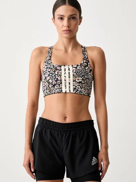 Adidas sportovní podprsenka x Farm Rio černá