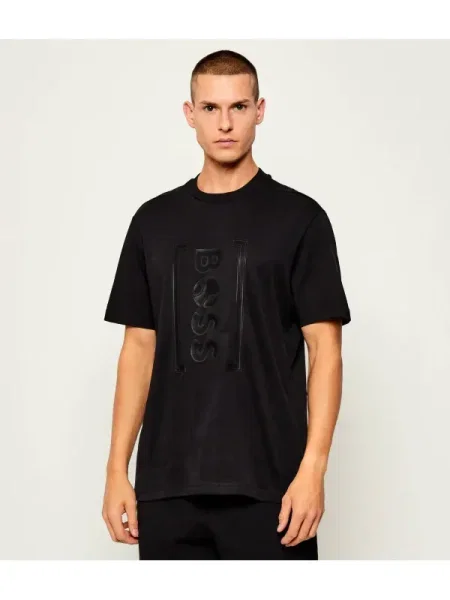 BOSS Tricou Iconic TL negru
