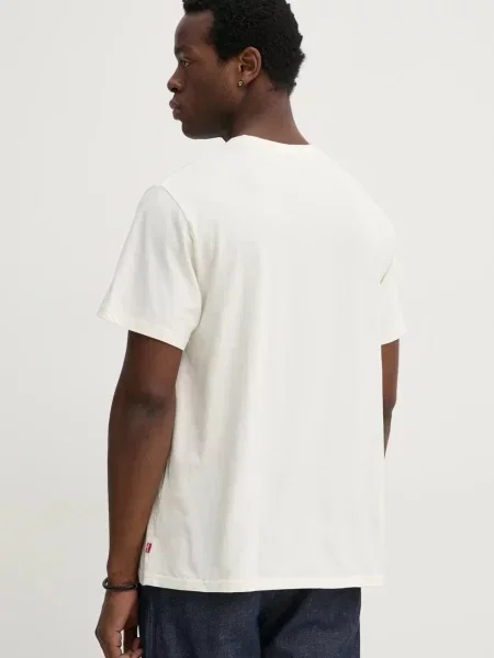 Tričko Levi's SS RELAXED FIT TEE s potiskem béžová