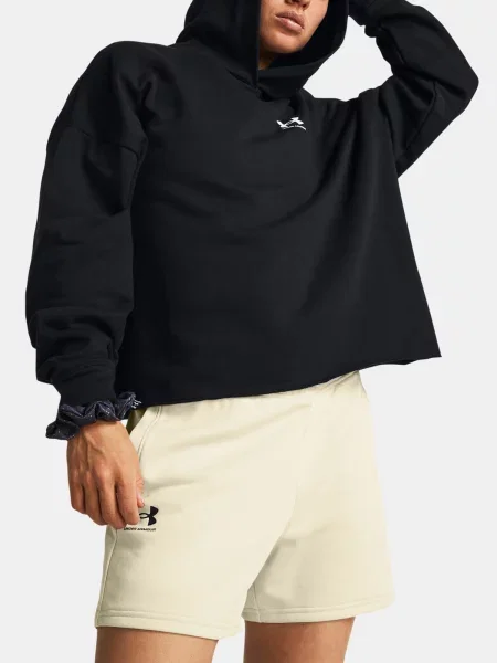 Frotir hoodie Under Armour črna