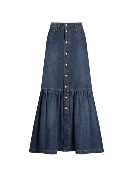 Lung fustă din denim Dolce & Gabbana albastru