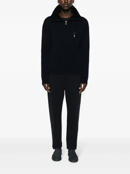 Plisuoti kūginis kelnės Giorgio Armani mėlyna