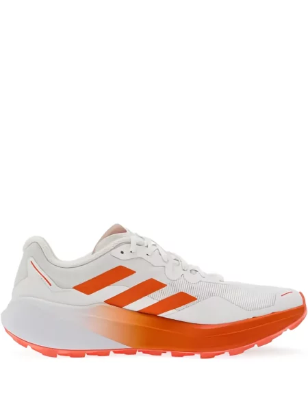 Pruhované tričko Adidas s autogramem s výstřihem do v černé