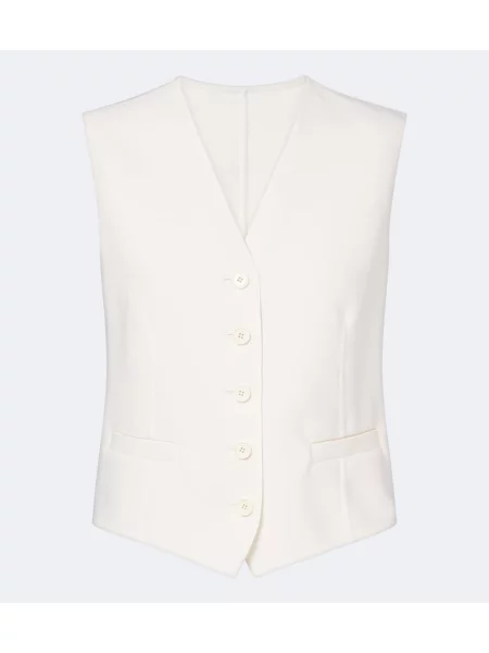 Vestă Fendi de lână alb