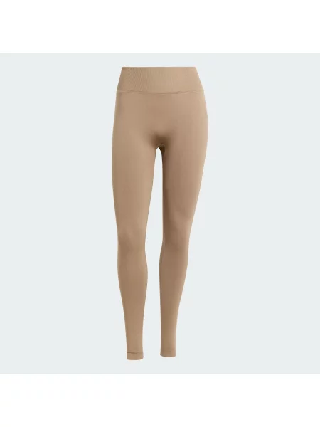 Legginsy Workout Essentials Knit Scrunch brązowe