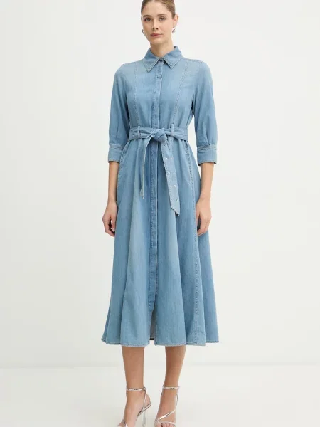 Marella sukienka jeansowa GIAMBO niebieska