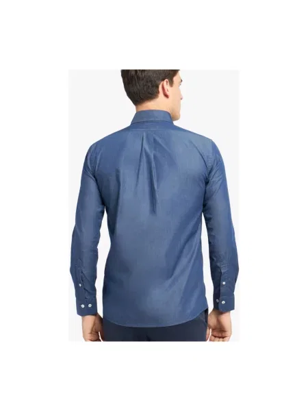 Koszula dżinsowa Brooks Brothers z twillu niebieska
