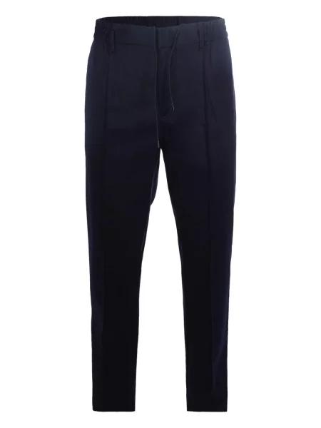 Pantaloni Emporio Armani plisate albastru