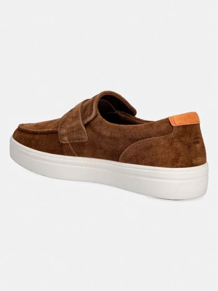 Tommy Hilfiger mokasyny zamszowe MODERN LIGHT HYBRID SUEDE LOAFER brązowe