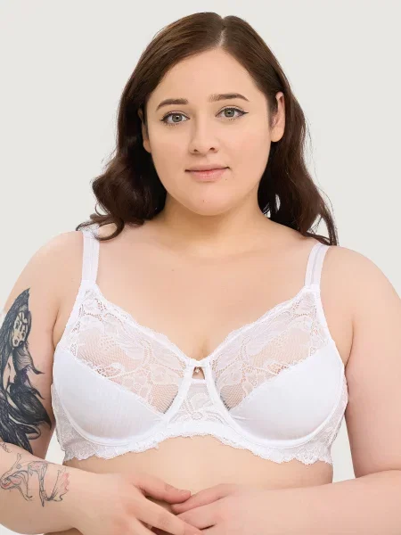 Мягкий бюстгальтер на косточках білий