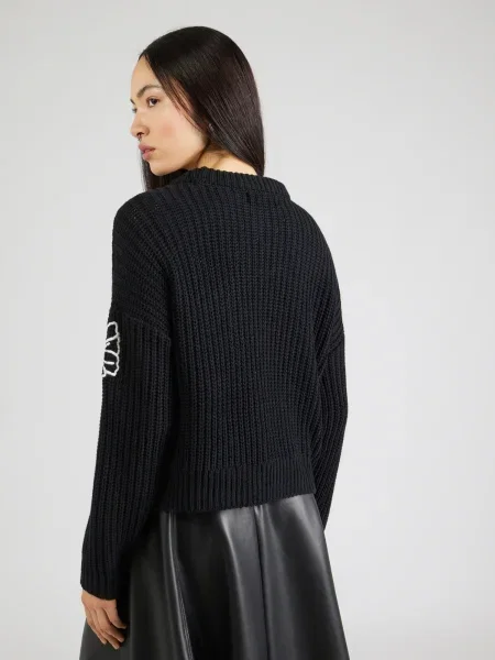 VERO MODA Pulover VMLaura negru alb