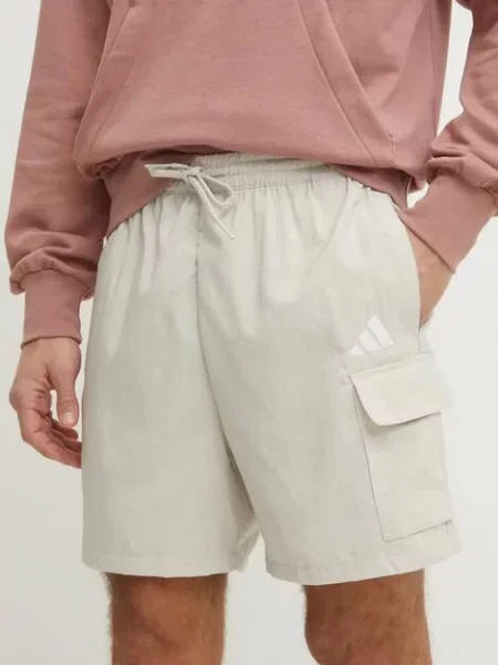 Spodenki adidas Essentials Small Logo Cargo Chelsea beżowe