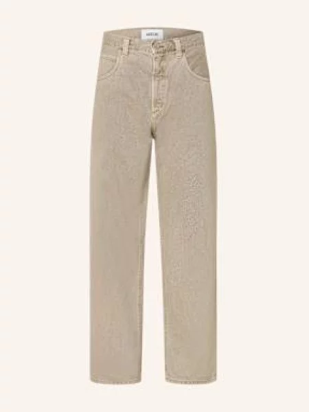 Agolde Jeansy Fusion Baggy Tapered Fit beige beżowy