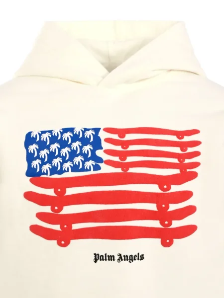 Bluza z kapturem dziecięca Palm Angels biała