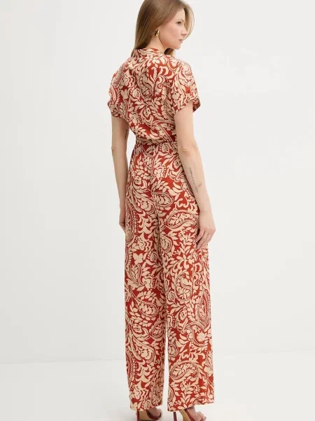 Liu Jo Kombinezony Kobieta Wielobarwność M Brązowe Stylowe Spodnie pomarańczowy