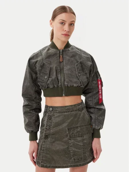 Bomber jakna Alpha Industries zelena