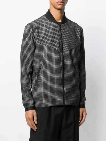 Geacă bomber Nike în carouri negru