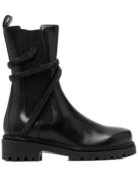 Botine Rene Caovilla din piele plic negru
