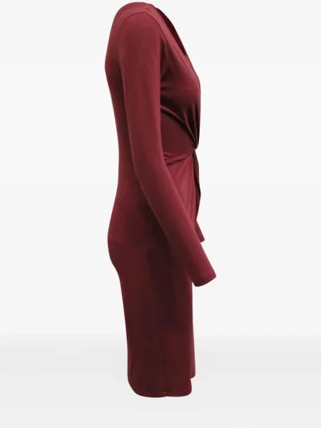 Rochie midi Iris & Ink până la genunchi de costum roșu