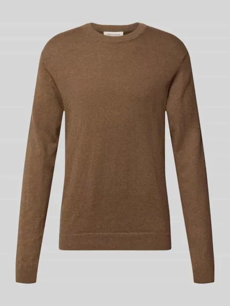 Sweter z dzianiny o kroju regular fit z mieszanki bawełny z dodatkiem kaszmiru Casual Friday