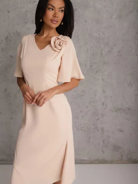 Rochie Themira bej