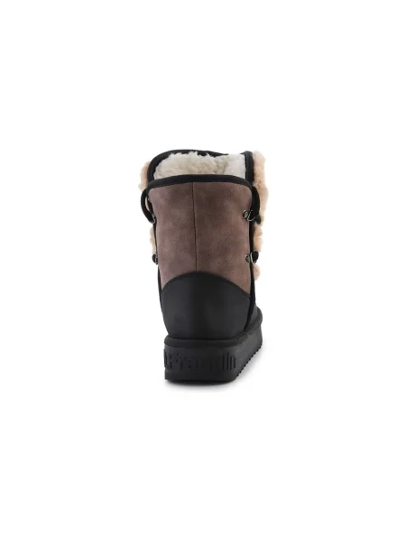 Pantofi D.franklin cu blană negru