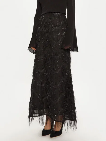 Bruuns Bazaar Maxi sukňa Ajwa čierna