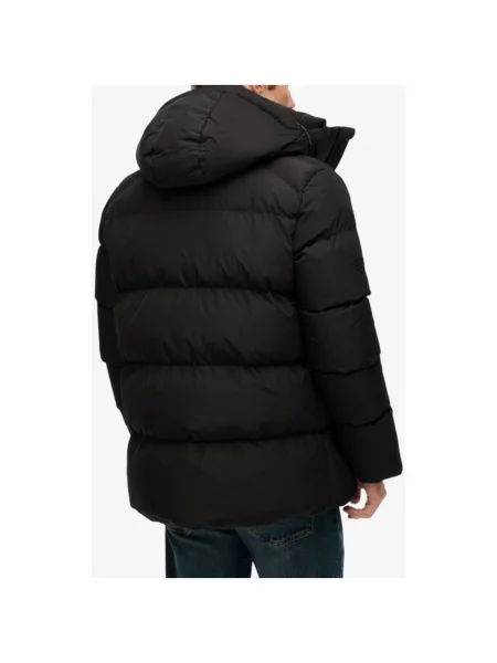 Kurtka z kapturem Superdry Baffle Sports S czarny