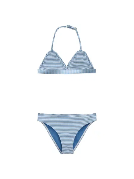 WE Fashion Bikini világoskék fehér