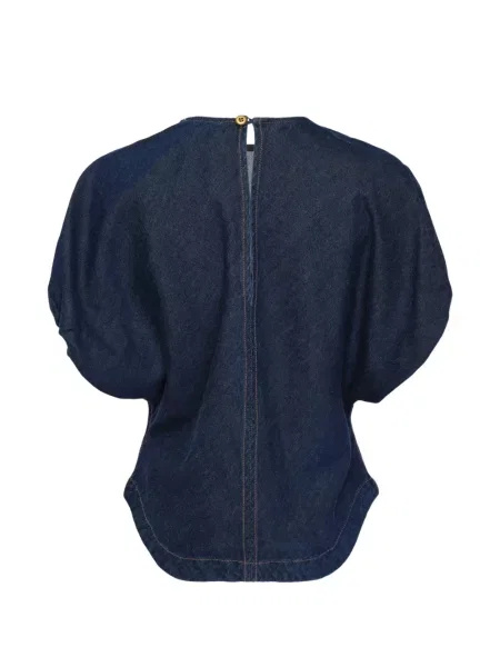 Top Rag & Bone cu volane albastru