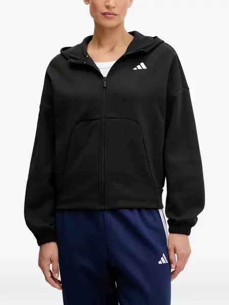Ριγέ τρέξιμο μπλούζα Adidas από διχτυωτό κόκκινο