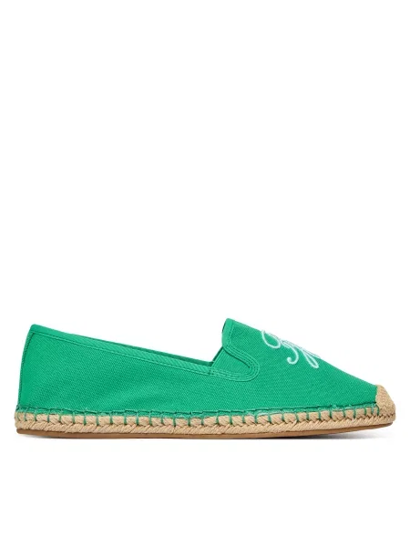 Εσπαντρίγιες Tommy Hilfiger Th Script Summer Espadrille πράσινο
