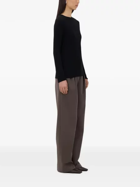 Lung top Loulou De Saison negru