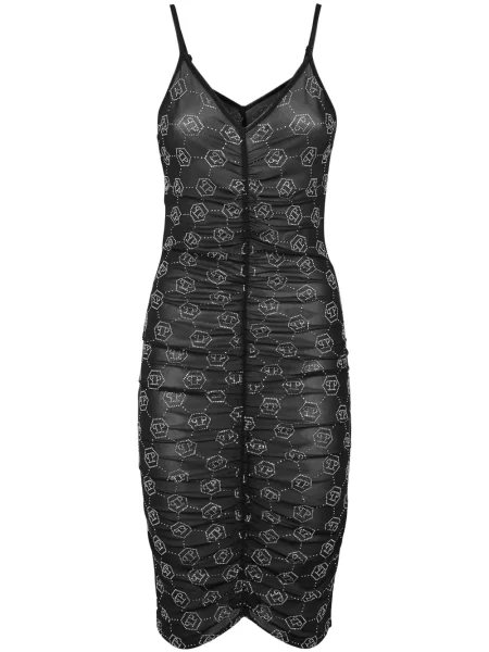 Костюм рокля Philipp Plein от тюл черно