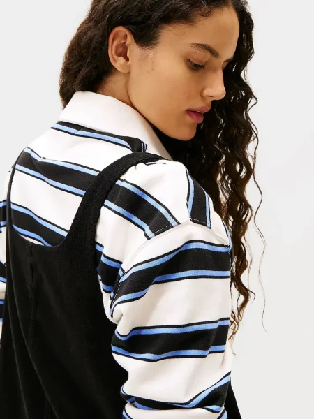 Вельветовое джинсовое платье Tommy Jeans черное