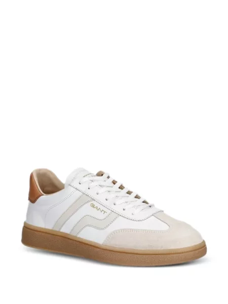 Fűzős szarvasbőr sneaker Gant fehér