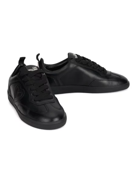 Sneakersy Love Moschino skórzane czarne