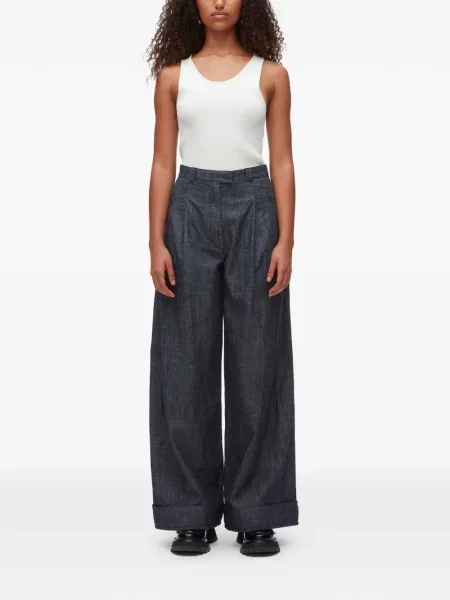 Plačiakojis kelnės 3.1 Phillip Lim mėlyna