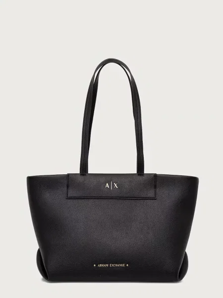 Geantă shopper Armani Exchange negru