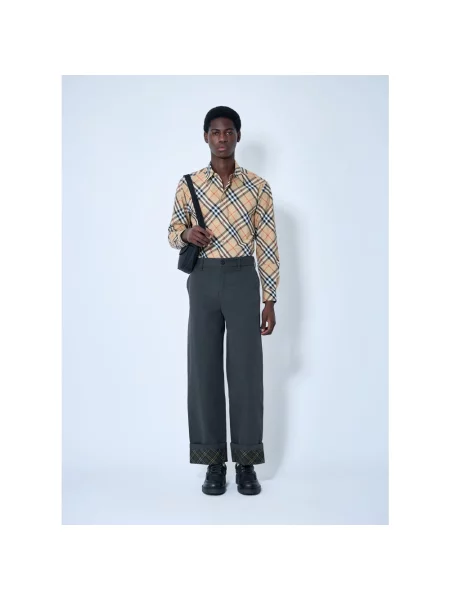 Koszula Burberry w kratę klasyczna beżowa