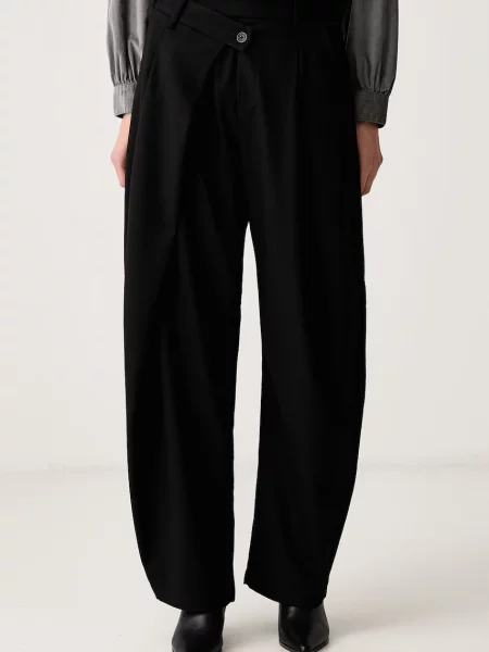 Marc O'Polo pantaloni de costum pentru femei cu vâscoză negru