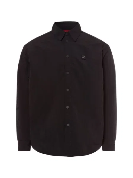 HUGO koszula casual Ellisce Mężczyźni Comfort Fit jednolity S czarny