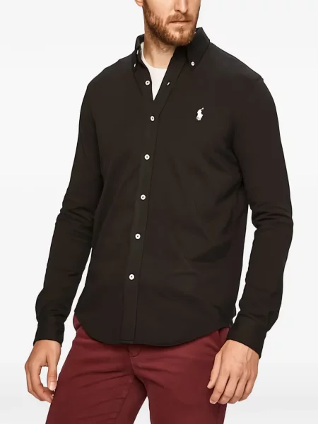 Jakna od flisa Polo Ralph Lauren od flisa sa kopčom smeđa